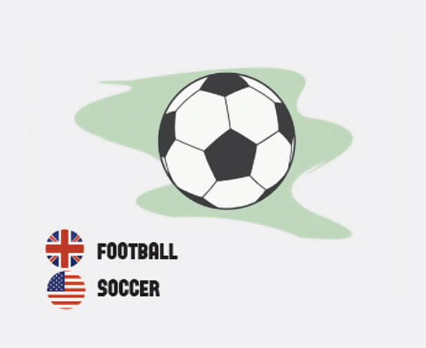 イギリス英語とアメリカ英語の違いサッカー