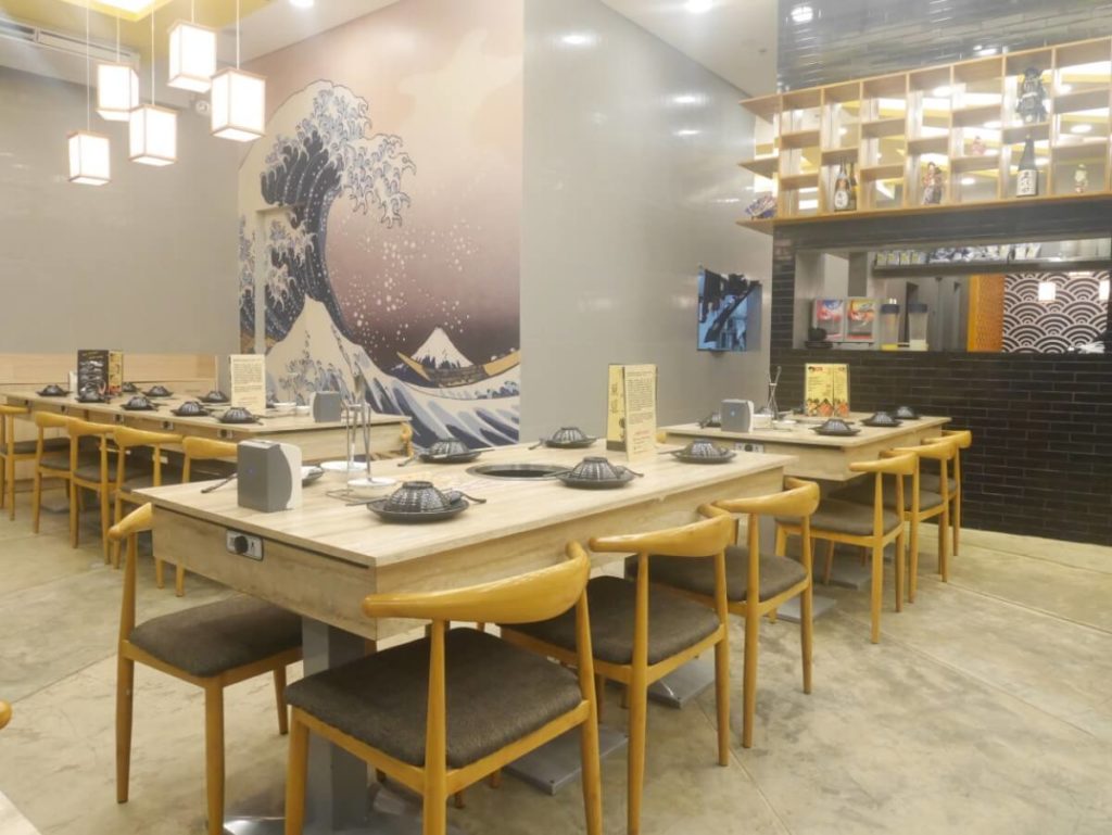 しゃぶしゃぶいちばん店内