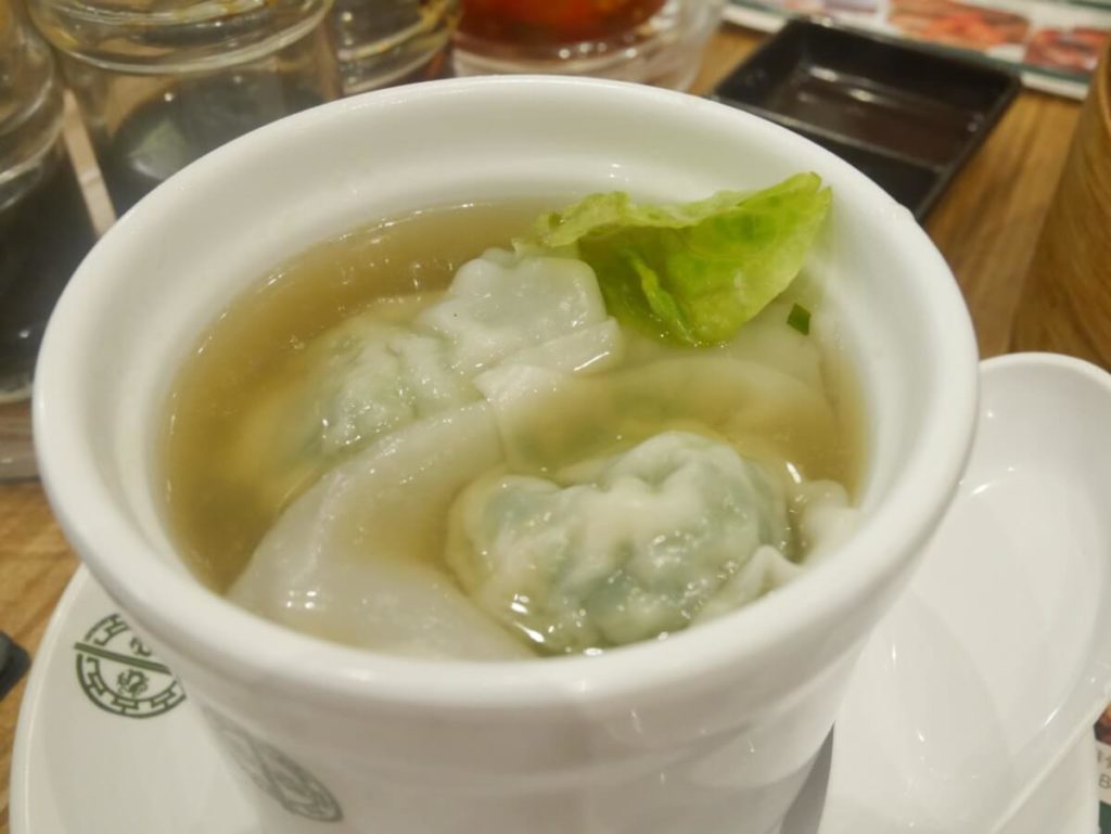 Jade wonton soup(150ペソ=約330円)