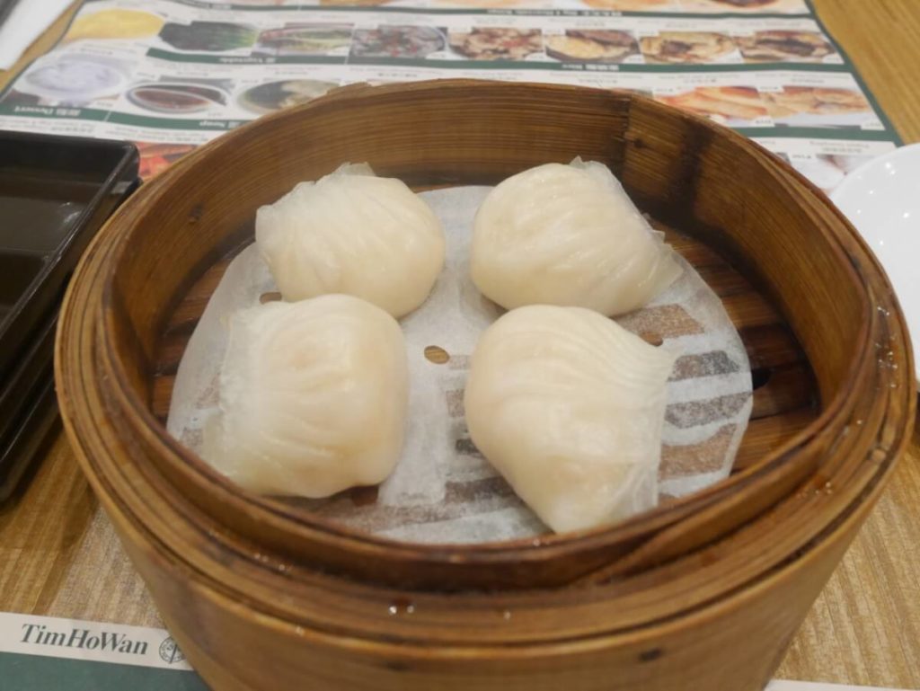  Prawn dumpling(160ペソ=約350円)